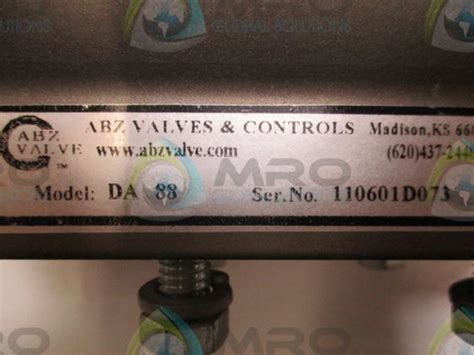 ABZ VALVE DA 88 PNEUMATIC VALVE ACTUATOR * USED * – MRO Global Solutions