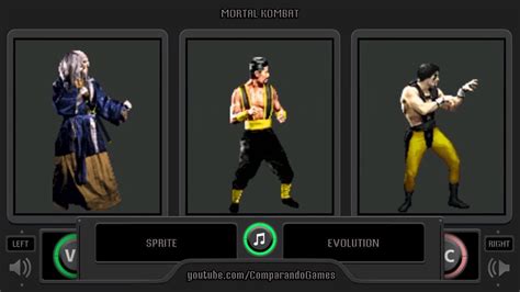 Sprite Evolution Of Mortal Kombat Characters Side By Side Comparison