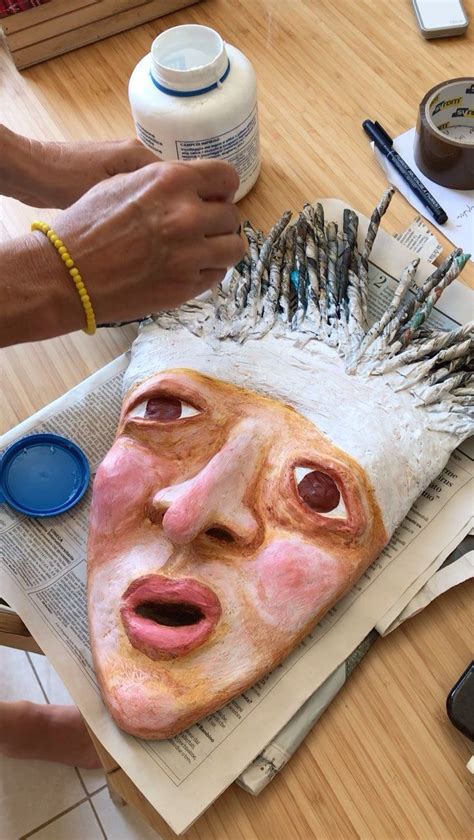 Osa Rosti Papier Mâché Artist on Instagram Getting creative with hair