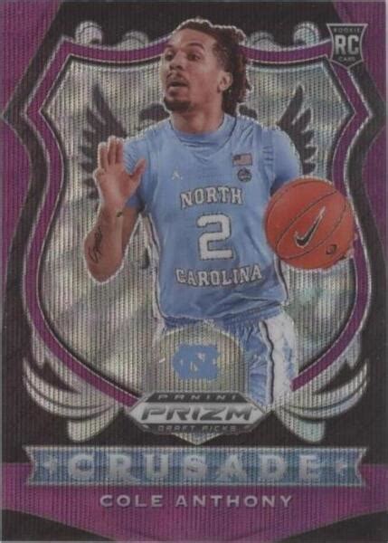 2020 21 Panini Prizm Draft Picks Crusade Purple Wave Prizm 89 Cole