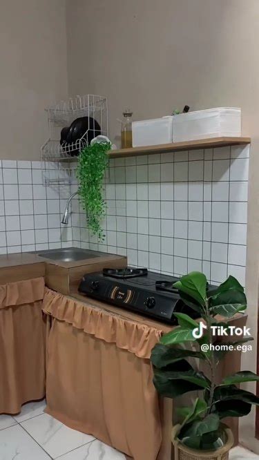 Modal Rp 180 Ribu 9 Potret Makeover Dapur Sempit Jadi Estetik Ini