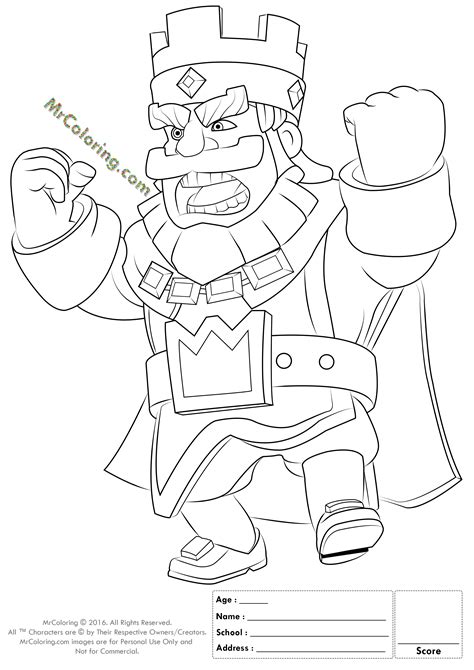 Clash Royale Coloring Pages At Free Printable