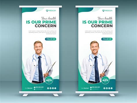 Clinic Medical Health Care Display Poster Roll Up Behance