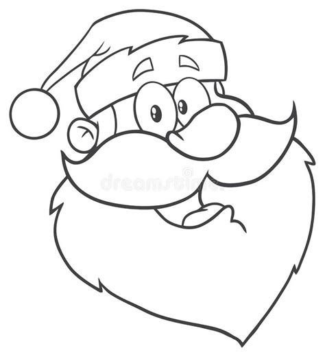 Czarny Twarz Santa Ilustracja Wektor Ilustracja Z O Onej Z Kringle