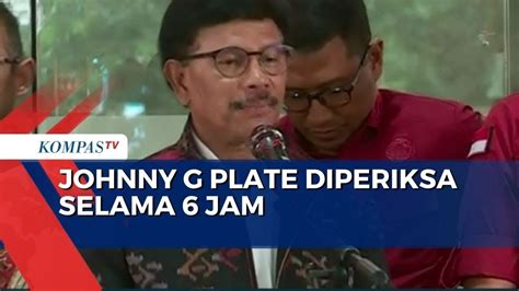 Johnny G Plate Diperiksa Jam Oleh Kejagung Jawab Pertanyaan Youtube