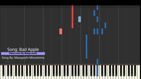 Midi Bad Apple Sad Piano 1700 Note Free Download Youtube