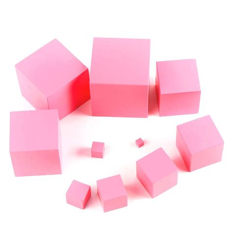 Montessori Pink Tower Stackable Cubes