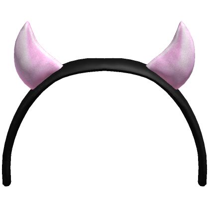 Devilish Demon Spikey Horns Headband Pink Roblox