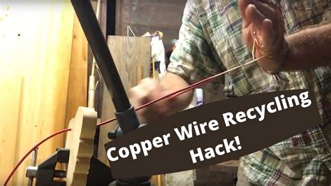 How To Strip Copper Wire For Scrap Quick And Ez Youtube