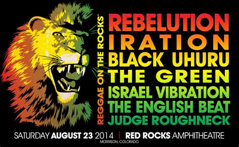 Reggae on the Rocks - Red Rocks - 8.23.14 | Rebelution, Red rock ...