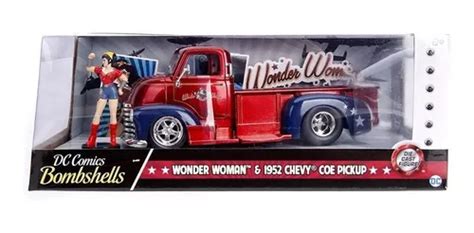 Camioneta Wonder Woman 1952 Chevy Coe 1 24 Metal Jada Envío gratis