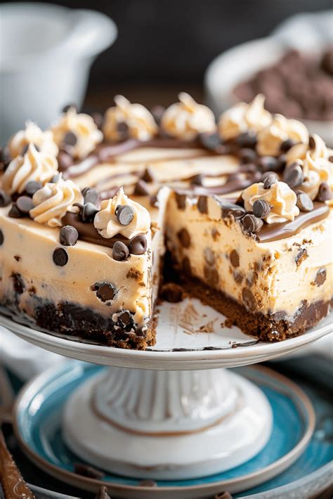 Decadent Chocolate Chip Cookie Dough Cheesecake Recipe A Step By Step