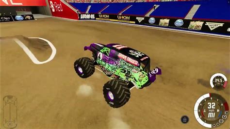 A True Tyler Menninga Style Freestyle By Grave Digger Purple In Glendale 2023 Beamng Youtube