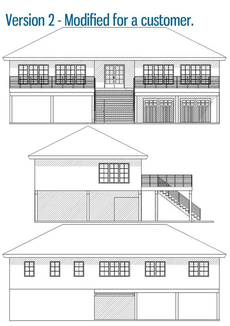 Coastal house plans, House plans, Modern house plan