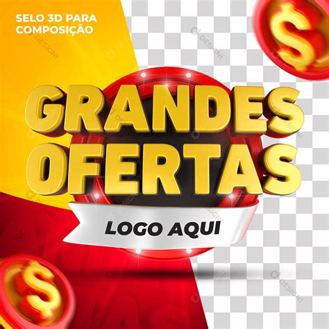 Selo 3d Grandes Ofertas Varejo Lojas Supermercados Psd [download] Designi