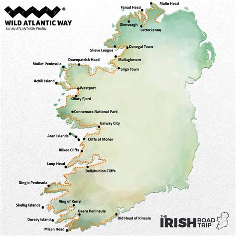 Travel Map Of Ireland