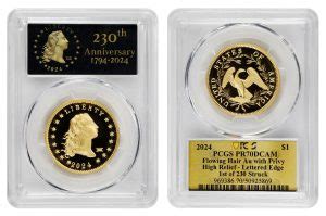 U S Mint Privy Mark Flowing Hair Gold Coins Realize 8 23M