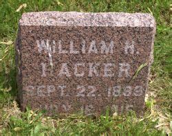 William H Hacker Memorial Find A Grave