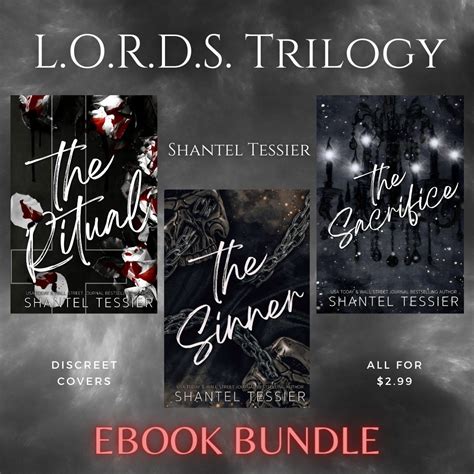 LORDS Trilogy Shantel Tessier The Ritual The Sinner The Sacrifice Etsy