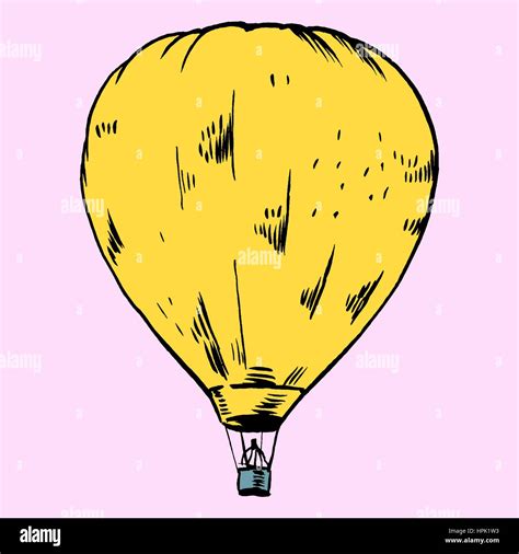 Vector Illustration Of Hot Air Baloon Stock Vector Image Art Alamy