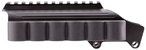 Tacstar 1081035 Sidesaddle Rail Mount Shotgun 12 Gauge Black Polymer W Aluminum Mounting Plate