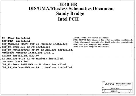 Acer Aspire 4750 4750g Schematic Je40 Hr Dis Uma Muxless For 5 52