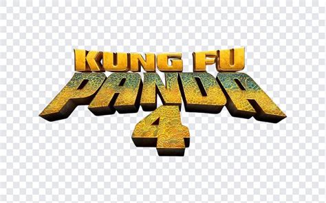 Kung Fu Panda 4 Movie Logo PNG Free Download