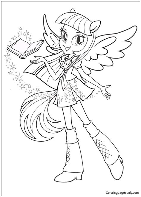 My Little Pony Equestria Girls Coloring Pages - Cartoons Coloring Pages - Free Printable ...