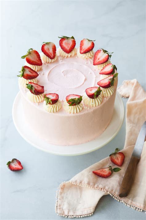 Strawberry Layer Cake Style Sweet Recipe Homemade Cakes