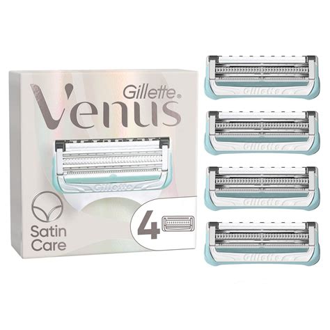 Venus Razor Blades For Pubic Hair And Skin 4 Pack Gillette UK