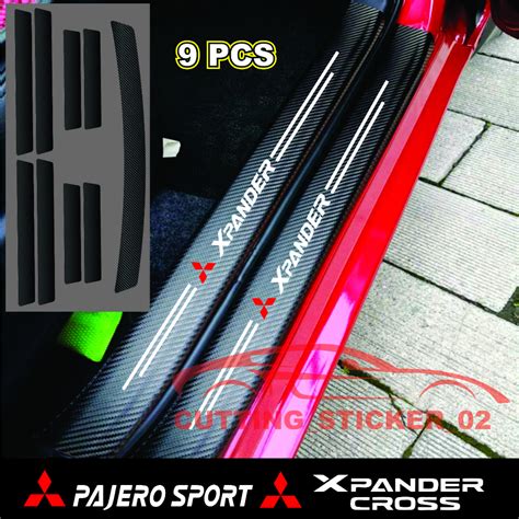 Jual Pcs Sticker Karbon D Mobil Mitsubishi Xpander Sticker Sill