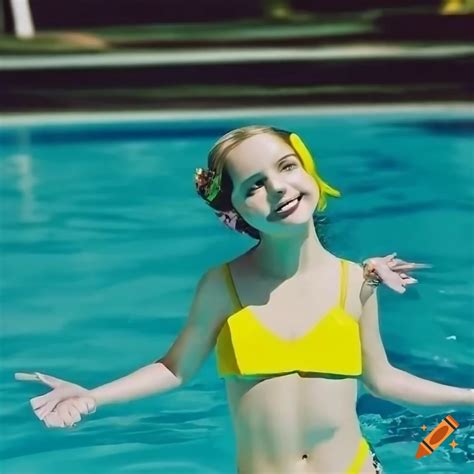 Photo Realistic Image Of Mckenna Grace In A Colorful Bikini On Craiyon