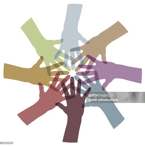 Colourful Hand Circle Illustration High Res Vector Graphic Getty Images