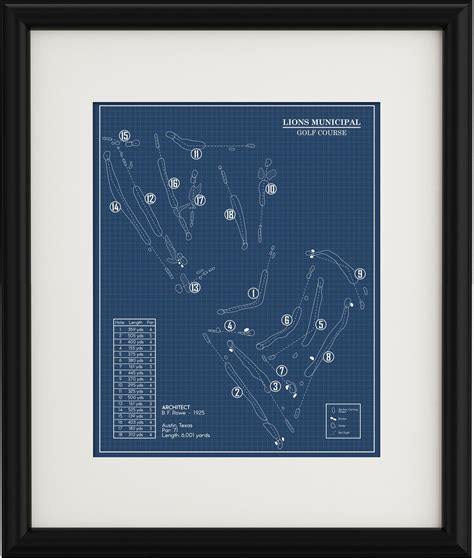 This Golf Course Blueprint Is Of Erin Hills Golf Course In Erin