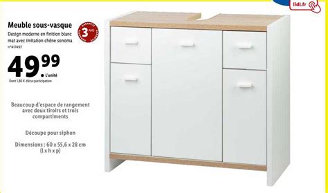 Promo Meuble Sous Vasque Chez Lidl Icatalogue Fr