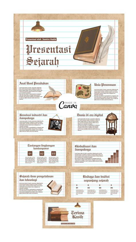 Template Ppt Sejarah Free Free Template History Presentation School Powerpoint Templates