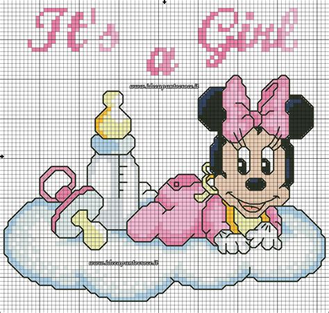 Baby Minnie Schema Punto Croce Punto Croce Punto Croce Bambino