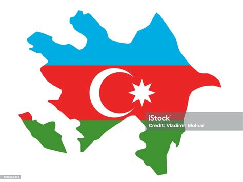 Vetores De Mapa E Bandeira Do Azerbaijão E Mais Imagens De Azerbaidjão Azerbaidjão Baku