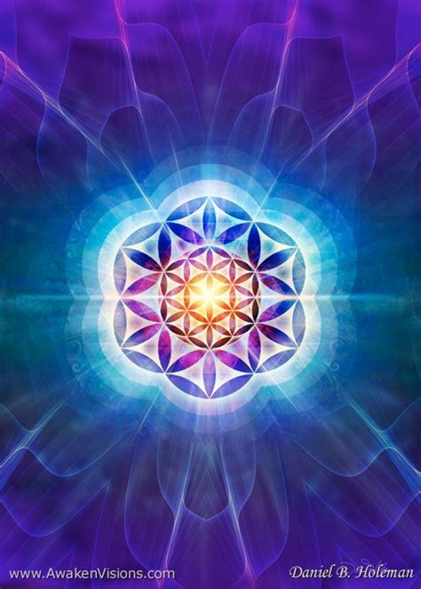 Flower Of Life Rainbow By Daniel B Holeman Sacred Geometry Art Sacred Art Geometry Art