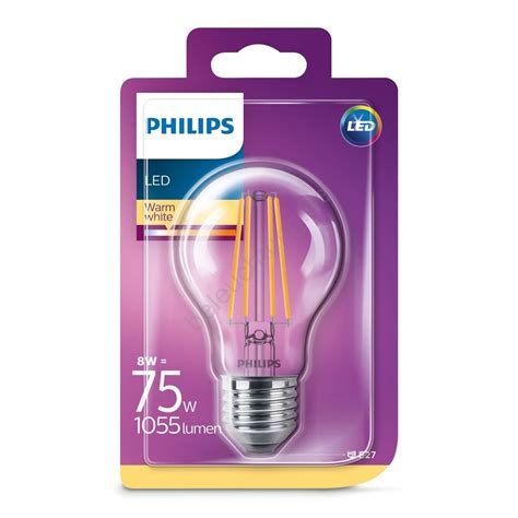 LED Glühbirne Philips E27 8W 230V 2700K Beleuchtung de