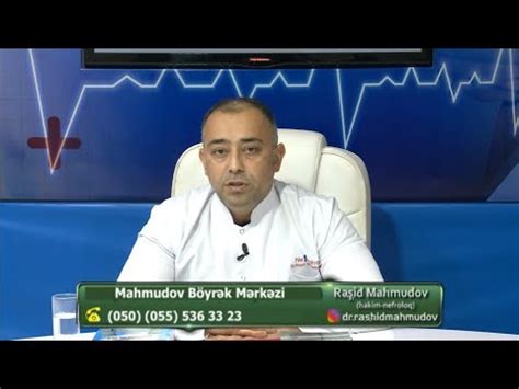 Rəşid Mahmudov DTV Alo Doktor 07 03 2024 YouTube