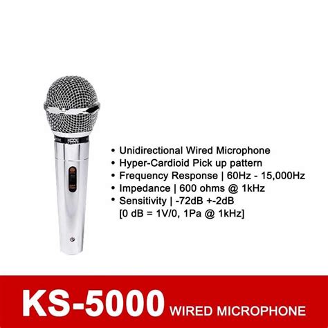 Lmj Ks Platinum Heavy Duty Wired Microphone Meters Shopee