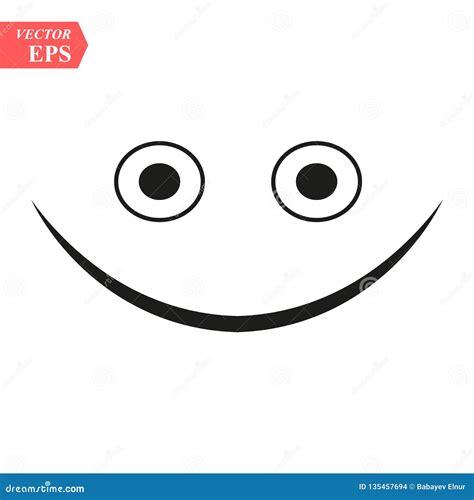 Winking Line Girl Woman Smiley Thin Line Smile Emoticons Isolated On