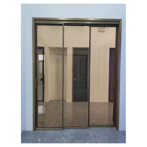 Balcony Sliding Glass Doors Frameless Aluminum Interior Sliding Door