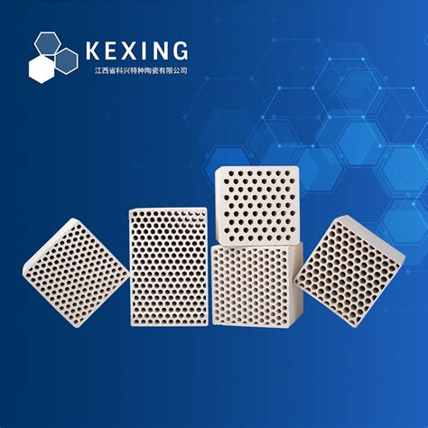 Corundum Mullite Honeycomb Ceramic Heat Exchanger 100X100X150mm Hexagon