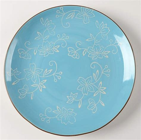 Floral Lace Light Blue Dinner Plate By Temp Tations Blue Dinner Plates Dinner Plates Plates