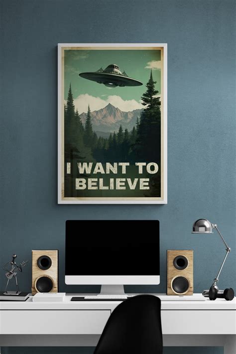 I Want to Believe Poster - Etsy