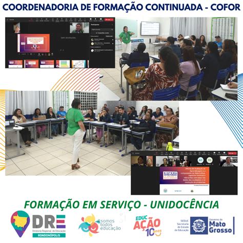 COFOR FORMAÇÃO EM SERVIÇO DRE Diretoria Regional de Educação de