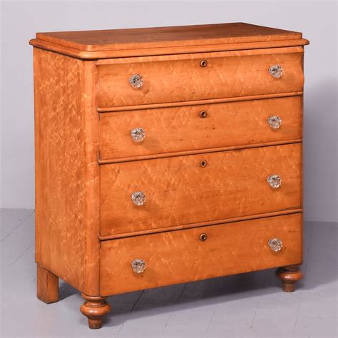 Antique Birdseye Maple Biedermeier Chest Of Drawers Antiques Co Uk