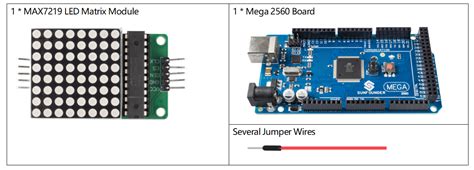 2 8 LED Matrix Modul SunFounder Vincent Kit For Arduino Dokumentation